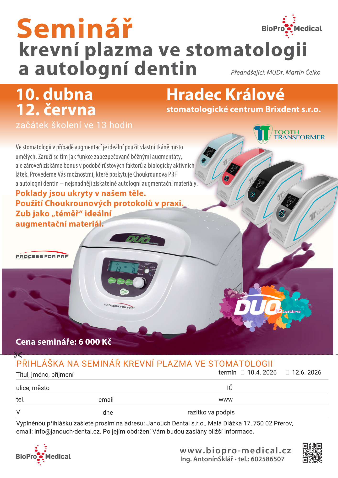 Krevní plazma ve stomatologii 2026